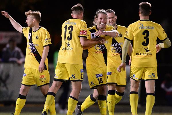 Heidelberg United celebrate