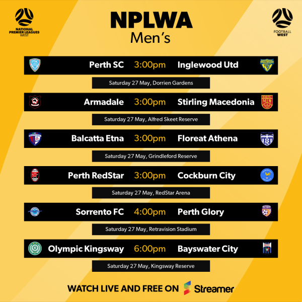 football west mens round 10 fixtures