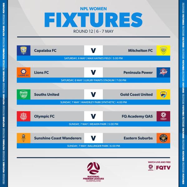 npl qld round 12 fixtures
