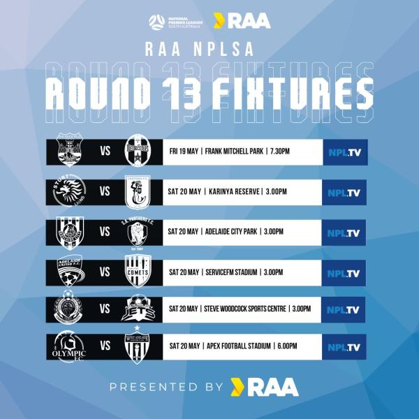 nplsa round 13 fixtures