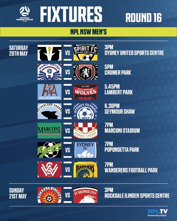 npl nsw round 16 fixtures