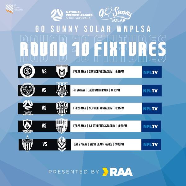 nplsa women round 10 fixtures