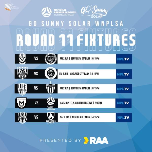 nplsa women round 11 fixtures