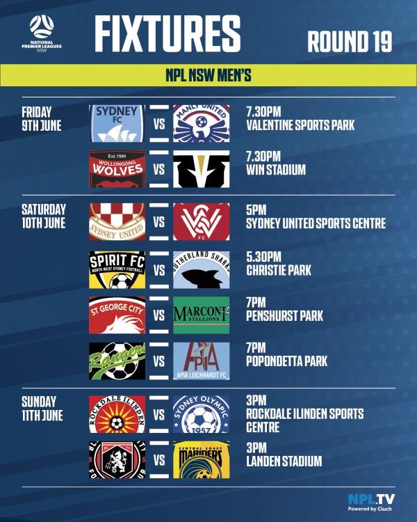 npl nsw men round 19 fixtures