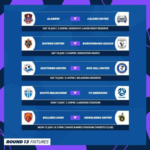 npl vic round 13 fixtures