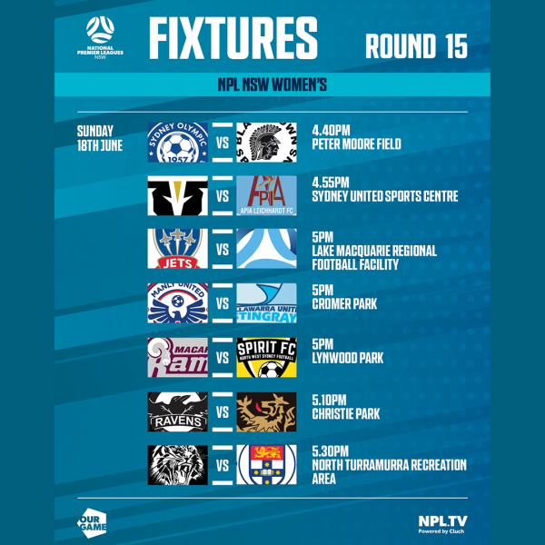 npl nsw round 15 fixtures men