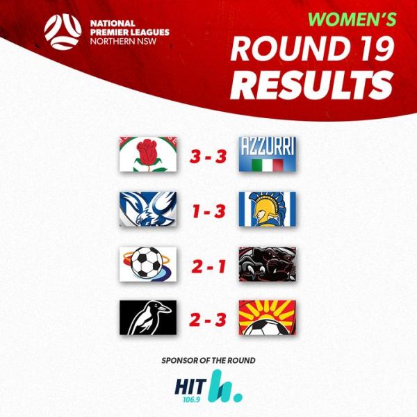 npl nnsw women round 19 results