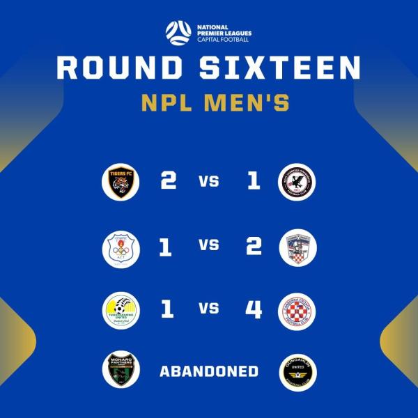 npl capital football round 16 men