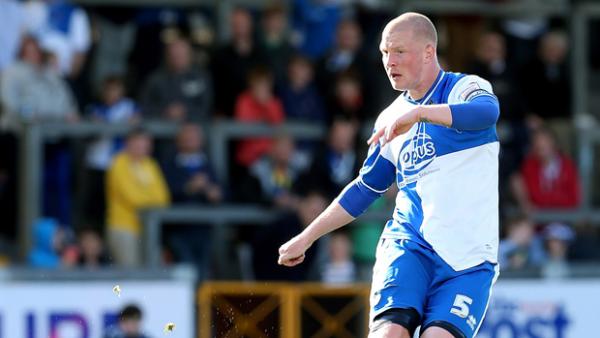 Garry Kenneth in action for English side Bristol Rovers in 2012.