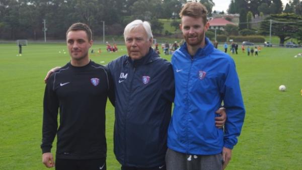 Ben Hamlett, Ken Morton and new South Hobart signing Scott Lemont