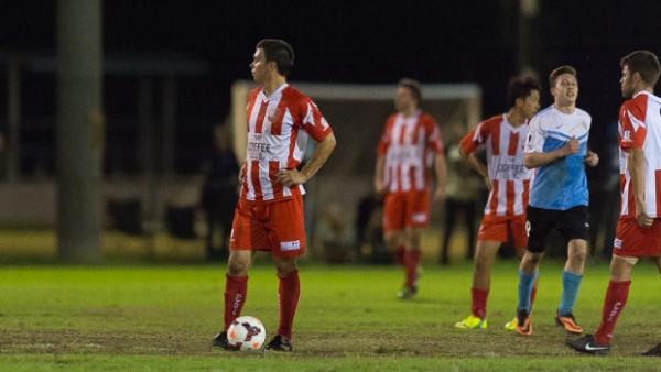 Olympic striker Tim Smits scored a brace for Olympic but it wasn't enough in the NPL Queensland Grand Final.
