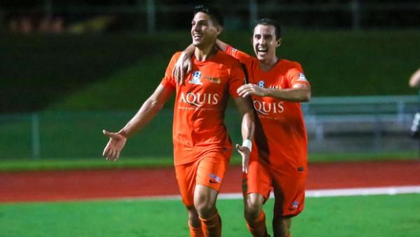 Ari Isman (right) is hoping he and his teammates keep their winning grins after this weekend's northern derby in Cairns
